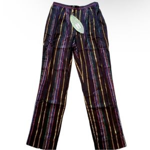 Farm Rio Lurex stripe pants size L